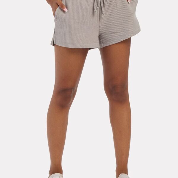 Women's Ribbed Knit Shorts Thumbnail