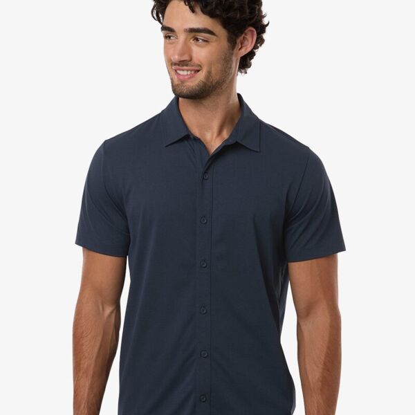 Men's Pro-Flex Sorona® Button Down Short Sleeve Shirt Thumbnail