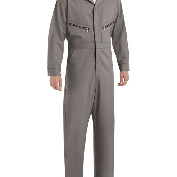 Men's Extended Sizes Zip-Front Cotton Coverall Thumbnail